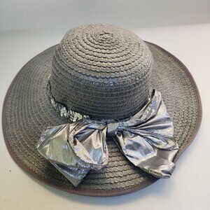 Whittall & Shon Stunning Gray Sequin Embellished Hat
